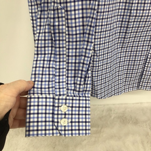 Charles Tyrwhitt Men’s Non-Iron Extra Slim Fit Button Down Shirt Work Size 16/38 - Picture 5 of 5